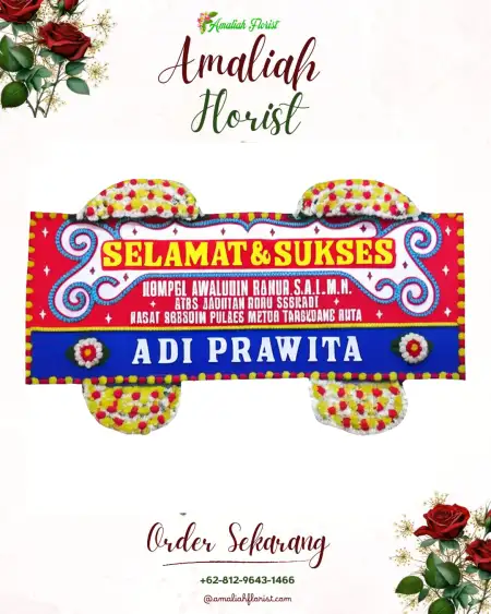 Papan Bunga Ucapan Selamat Sikadamai